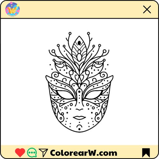 Antifaz para colorear thumbnail