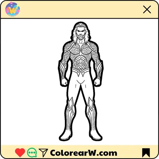 Aquaman para colorear thumbnail