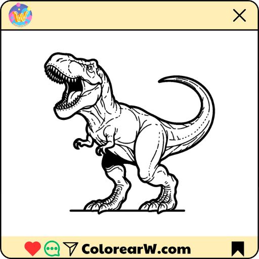 Giganotosaurus para colorear thumbnail