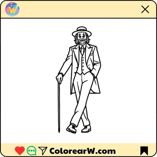 Joker para colorear thumbnail