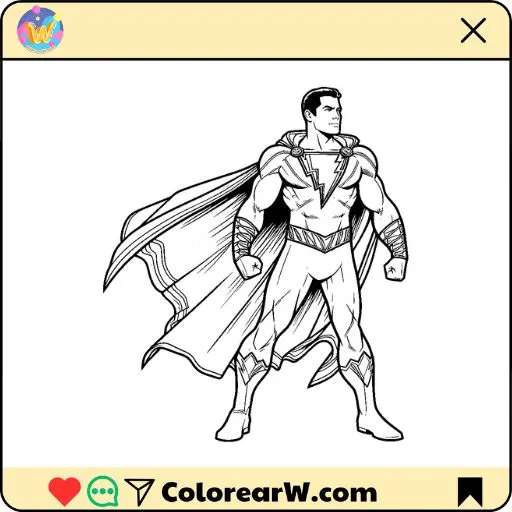 Shazam 1 Shazam para colorear thumbnail