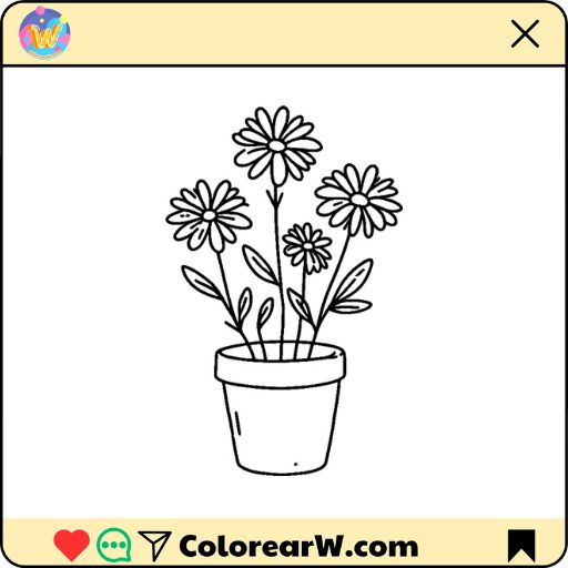 Margarita para colorear thumbnail