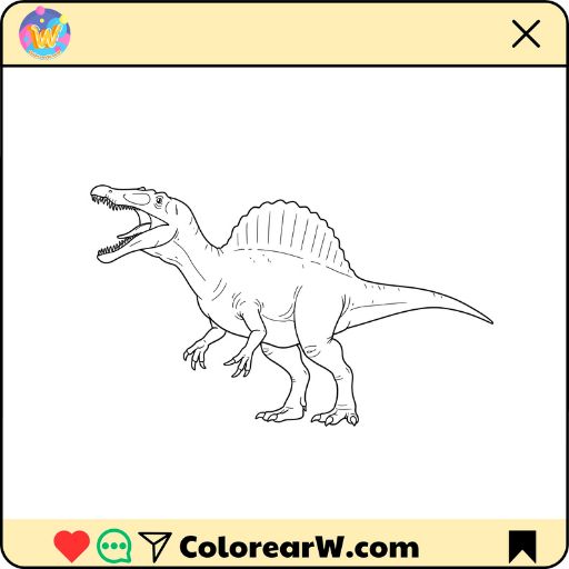 Spinosaurus para colorear thumbnail