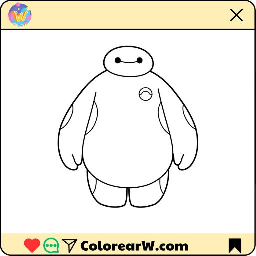 Baymax para colorear thumbnail