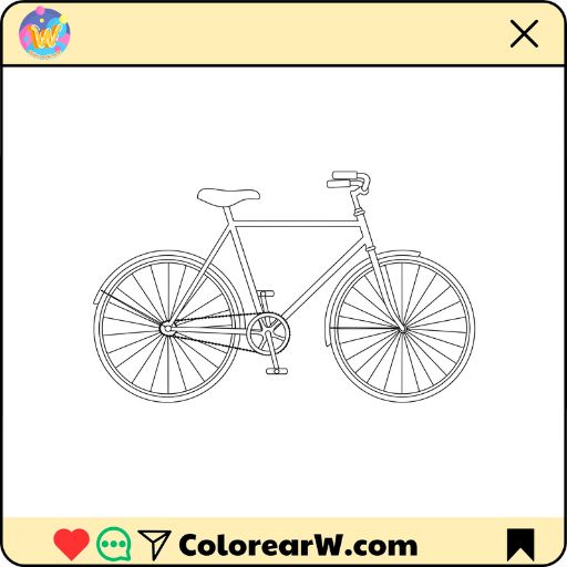 Bicicleta 1 Bicicleta para colorear thumbnail