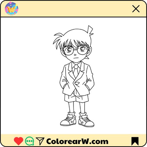 Conan para colorear thumbnail