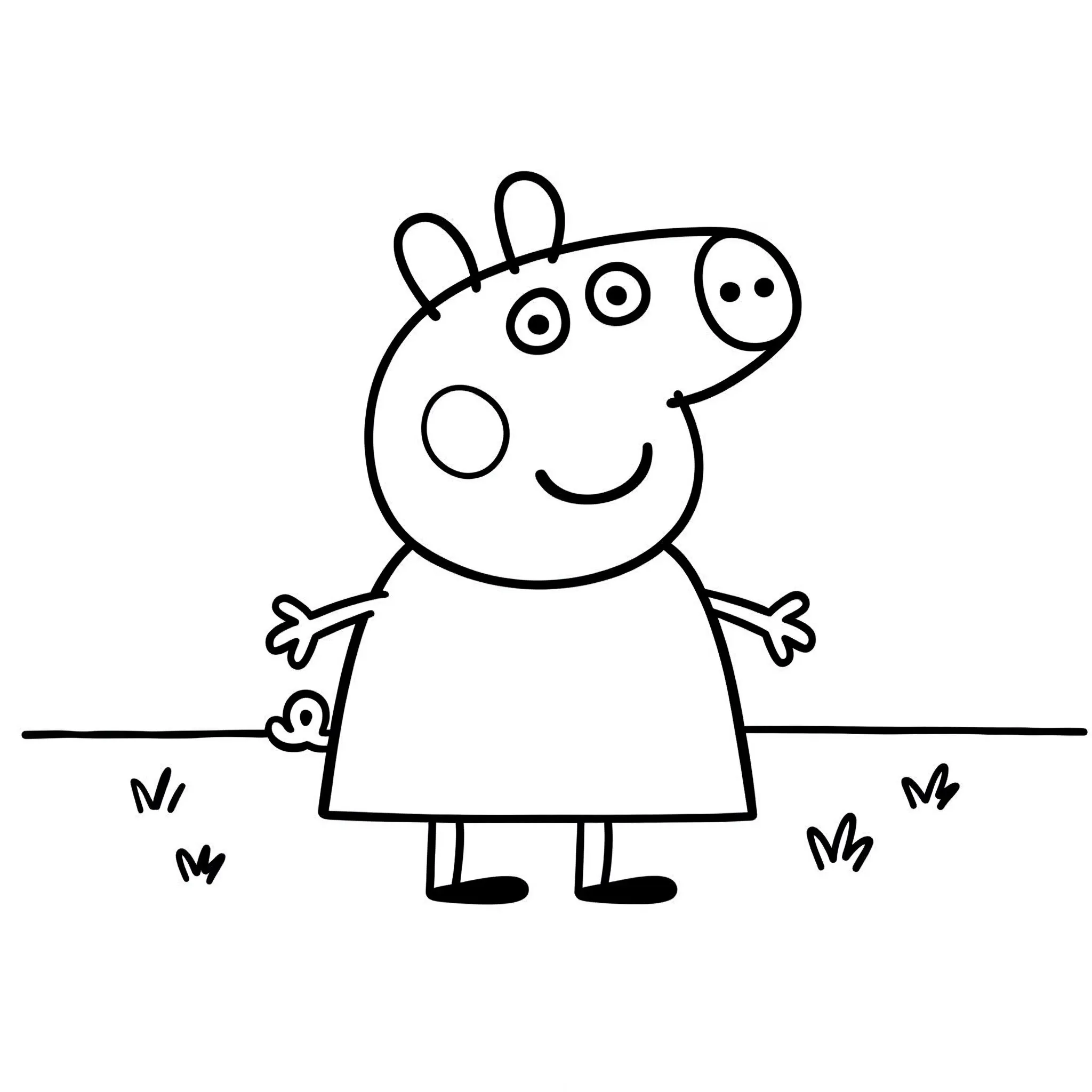 Peppa Pig Update páginas para colorear para imprimir gratis