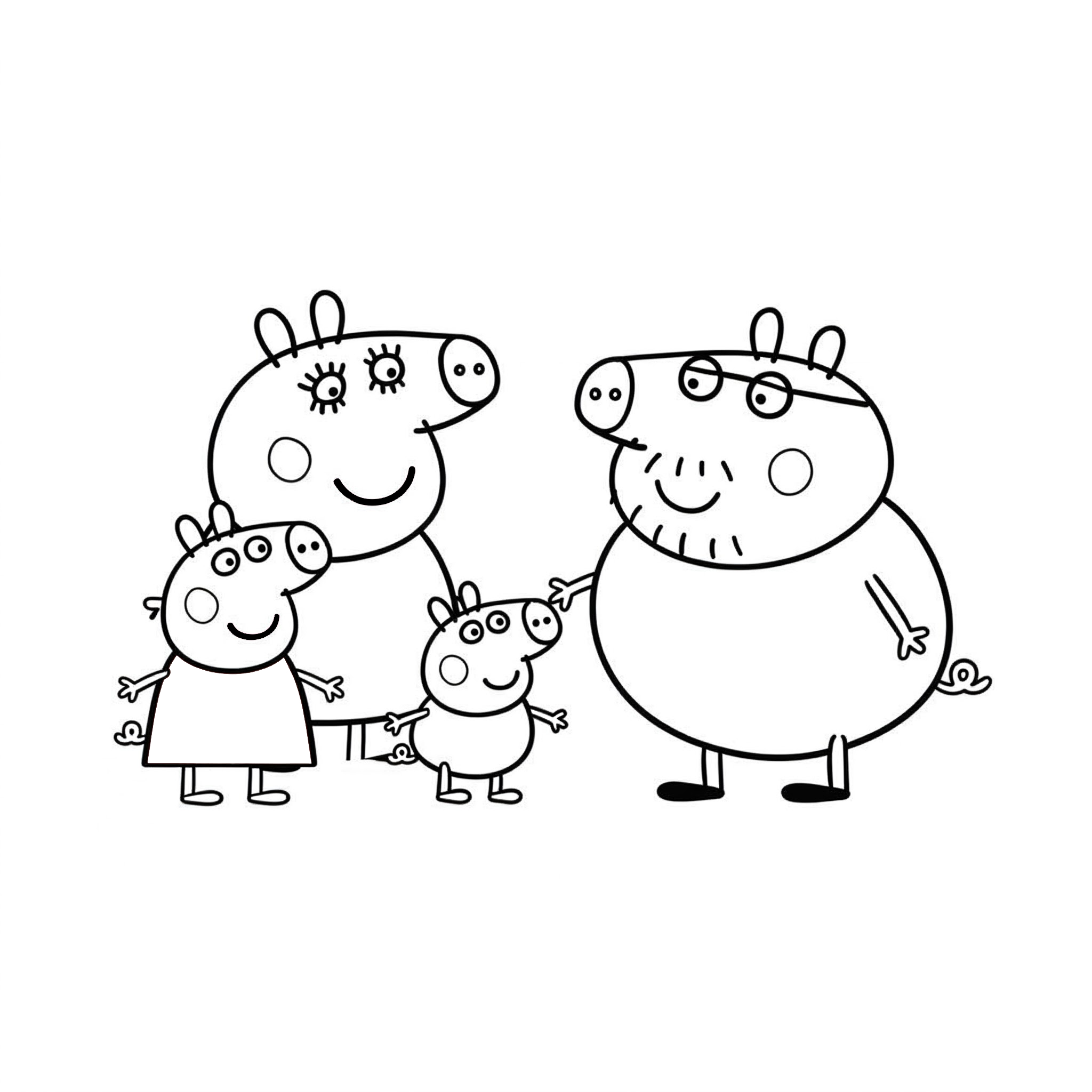 páginas para colorear para imprimir gratis Peppa Pig Update