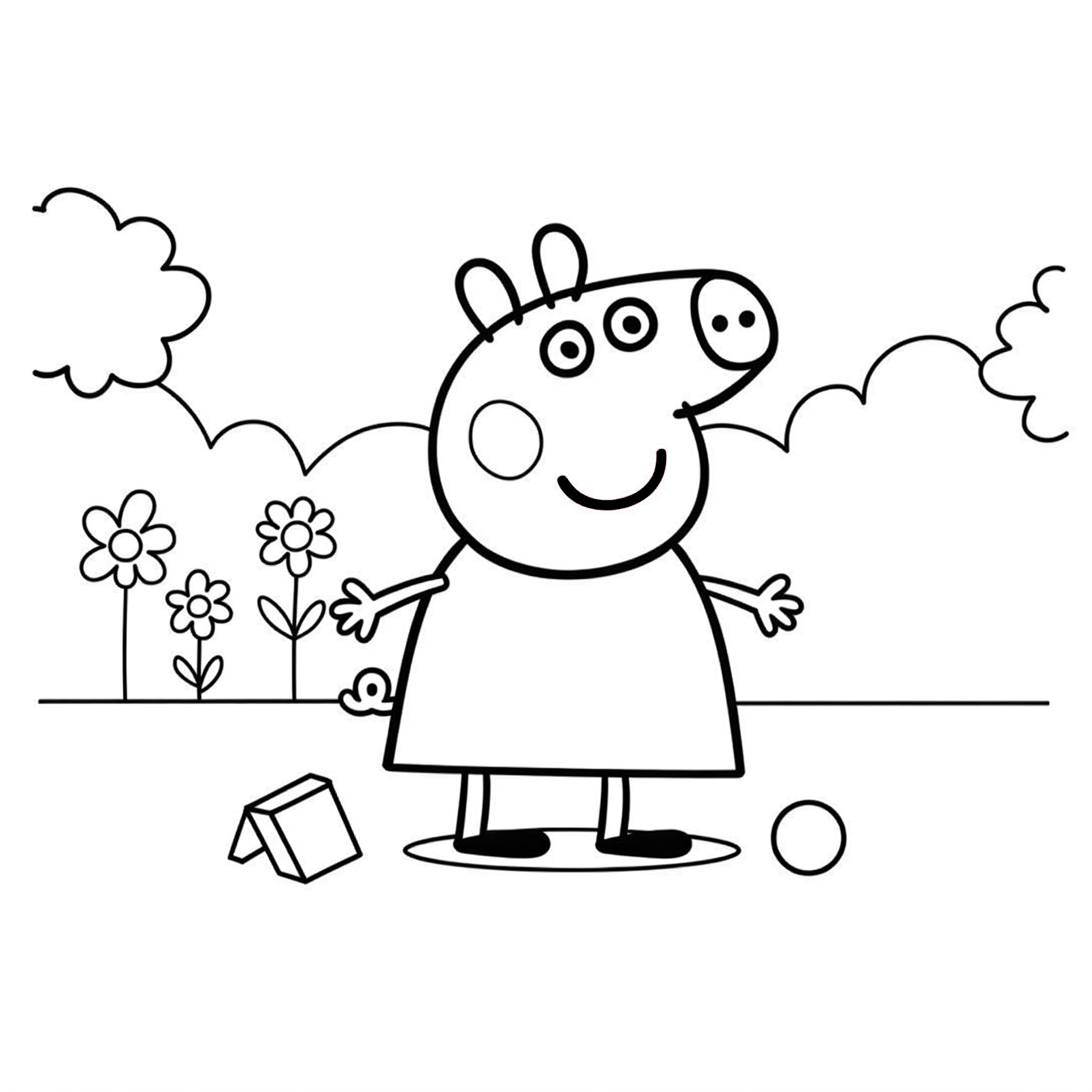 lindas páginas para colorear Peppa Pig Update
