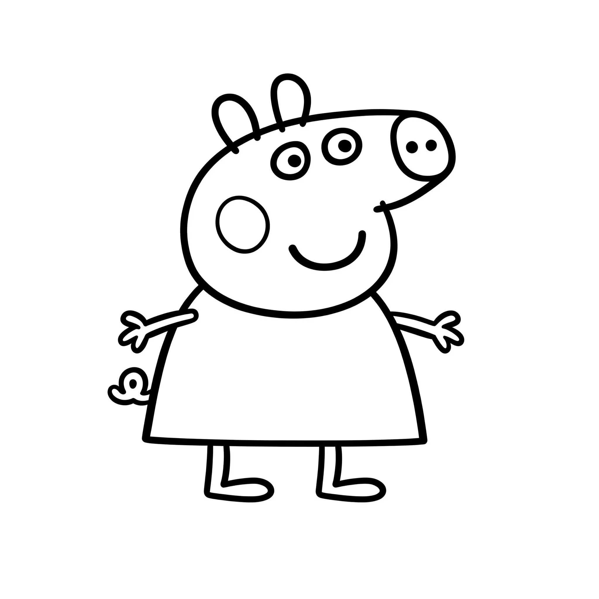 páginas para colorear gratis Peppa Pig Update