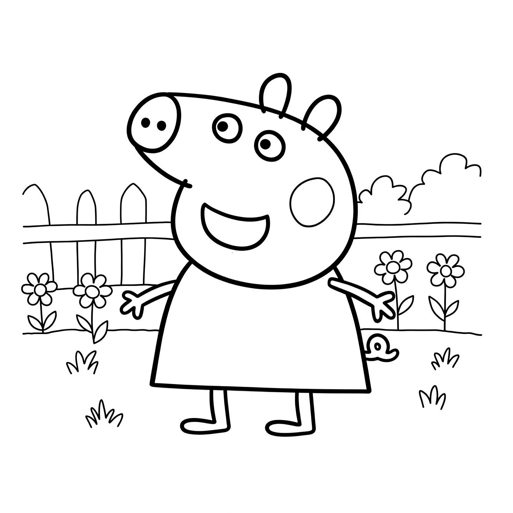 felices páginas para colorear Peppa Pig Update