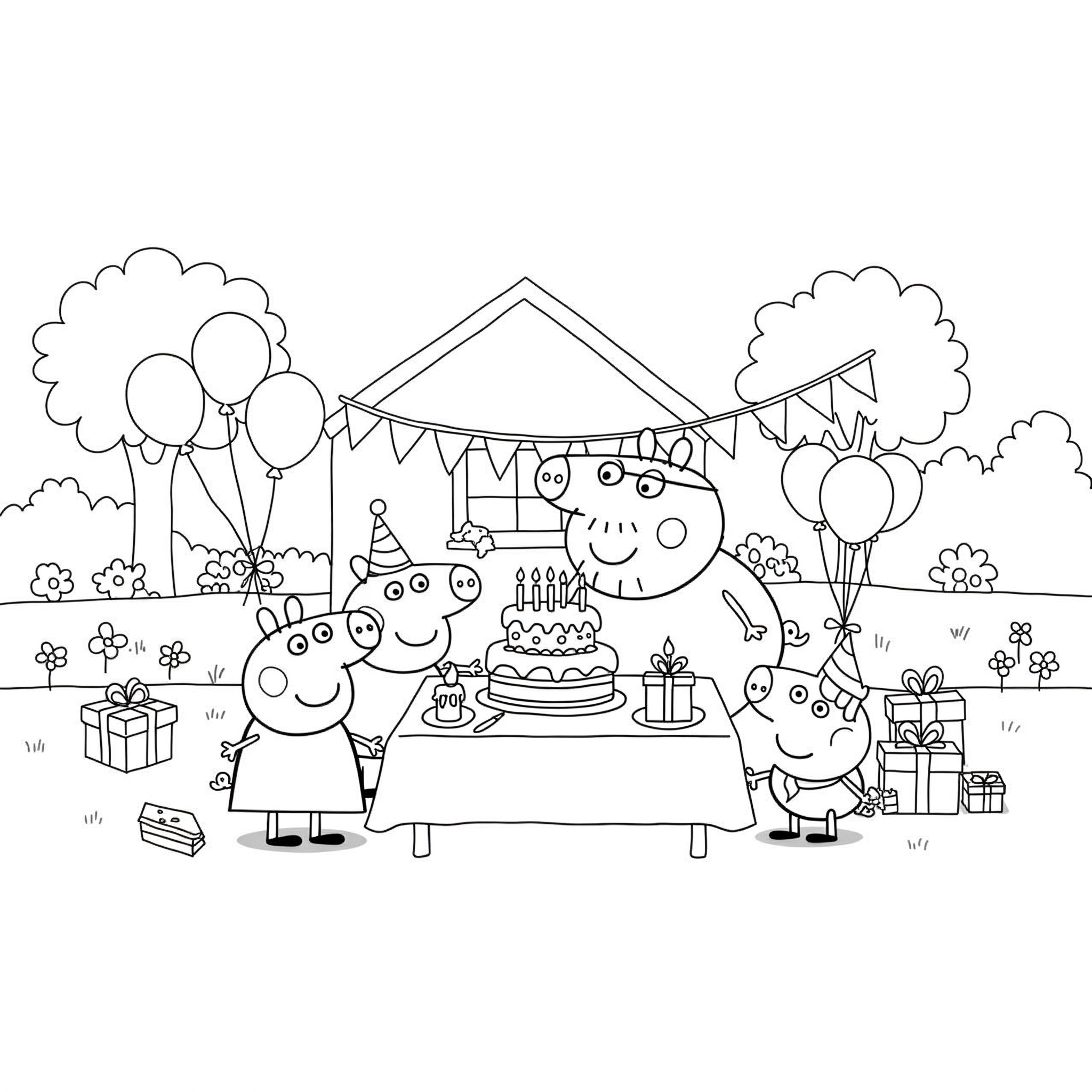 Peppa Pig Update páginas para colorear gratis