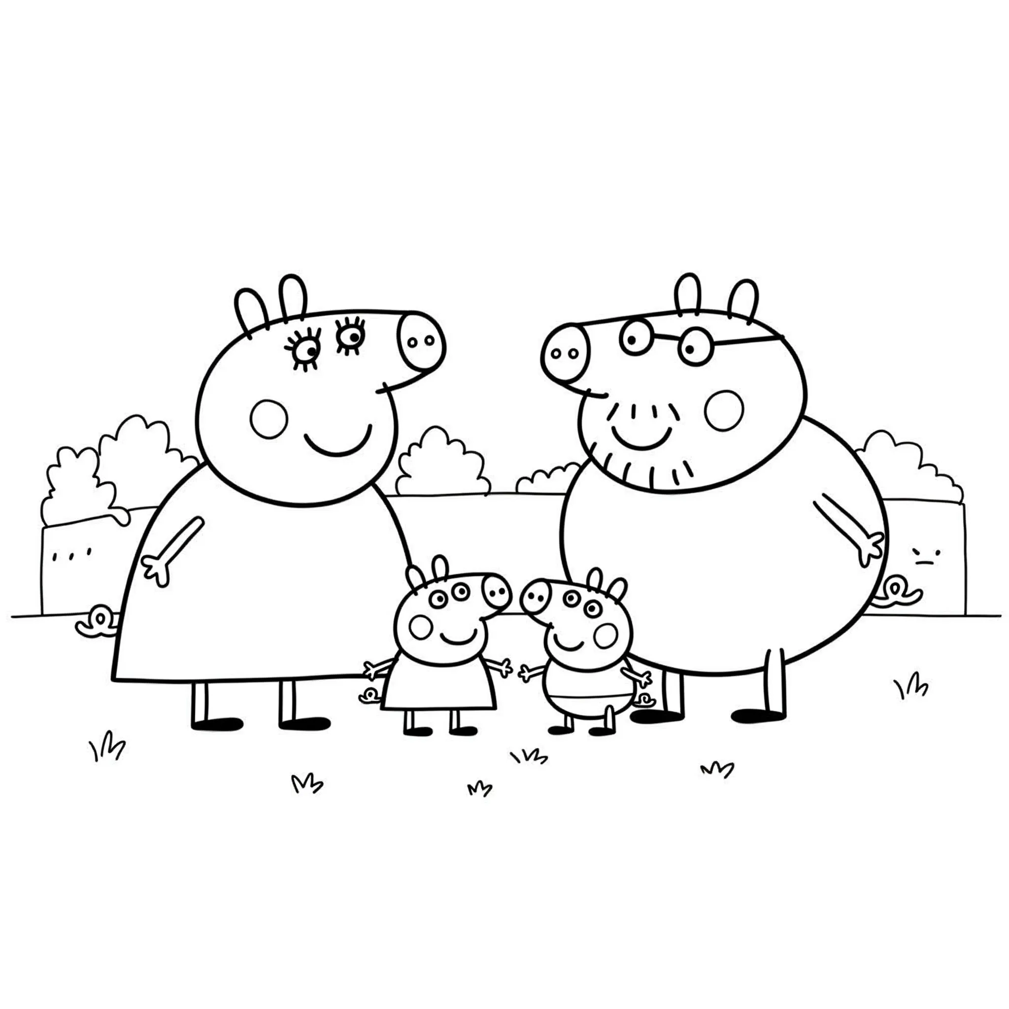 páginas para colorear Peppa Pig Update