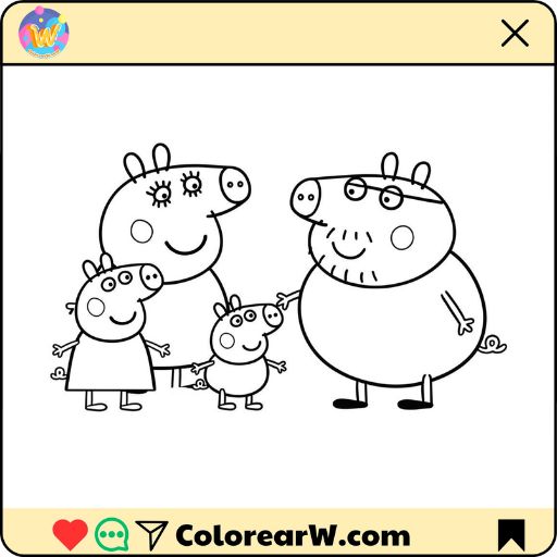 Peppa Pig para colorear thumbnail