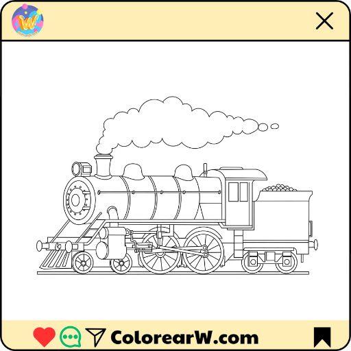 Trenes para colorear thumbnail