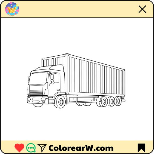 Camiones para colorear thumbnail