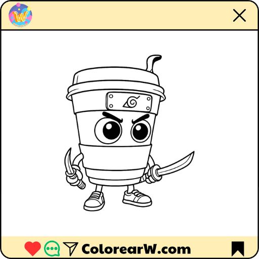 Capuchino Asesino para colorear thumbnail