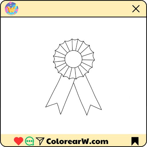 Escarapela para colorear thumbnail