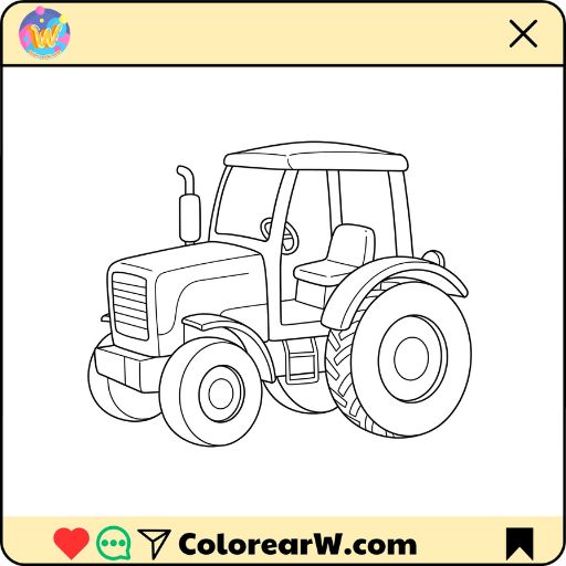 Tractores para colorear thumbnail