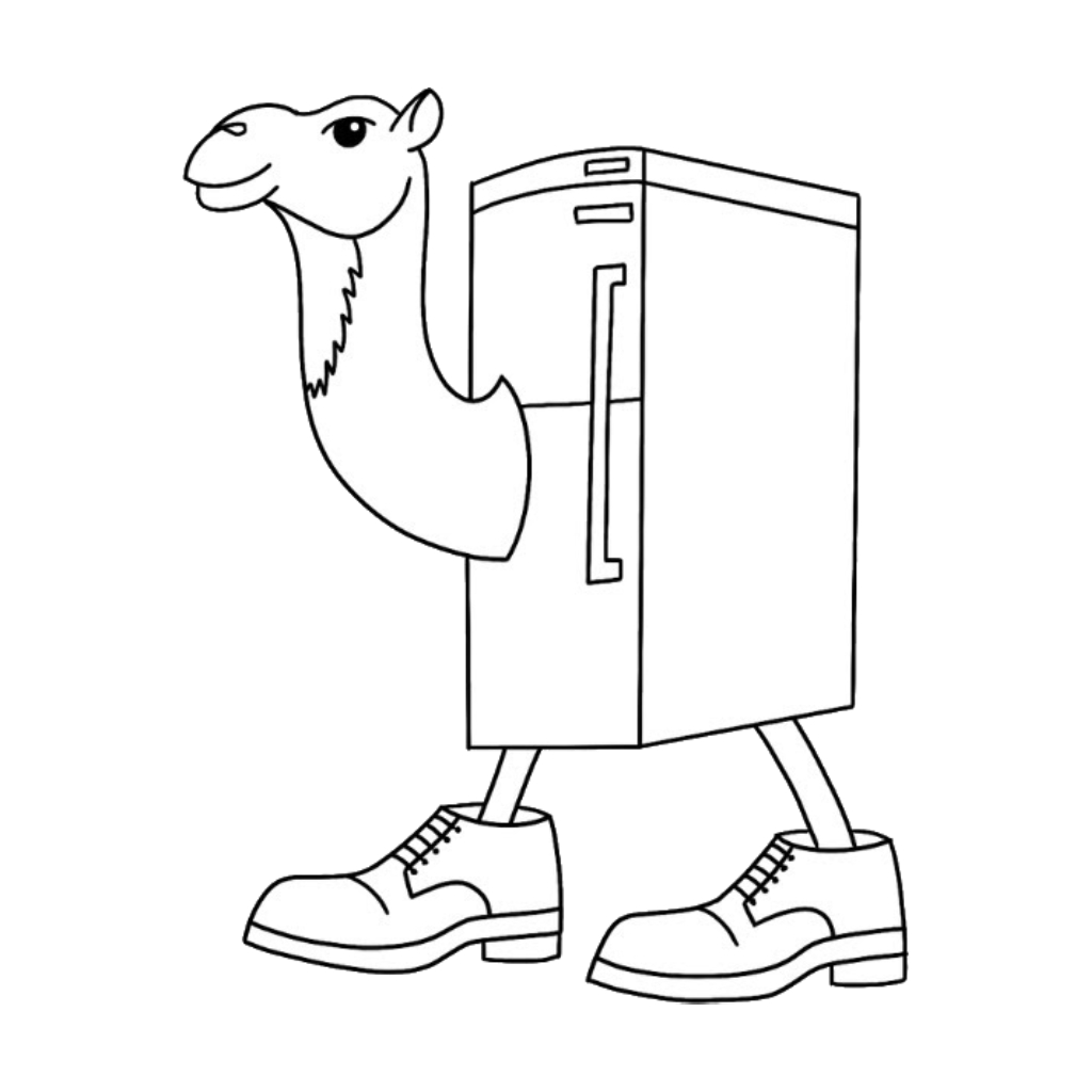Frigo Camelo 2 lustige Ausmalbilder-Seiten Frigo Camelo