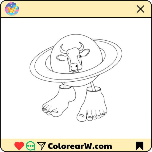 La Vaca Saturno Saturnita 1 La Vaca Saturno Saturnita para colorear thumbnail
