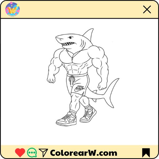 Tralalero Tralala para colorear thumbnail