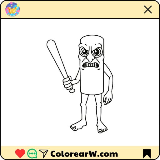 Tung Tung Tung Sahur Miniaturansicht der Ausmalbilder