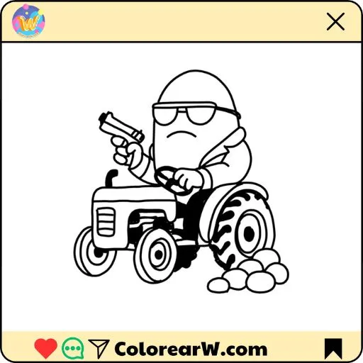 Bulbito Bandito Traktorito 1 Bulbito Bandito Traktorito para colorear thumbnail