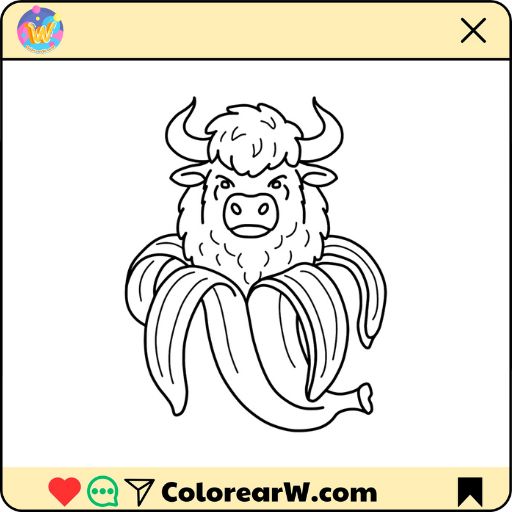 Bulliccinni Bananini para colorear thumbnail