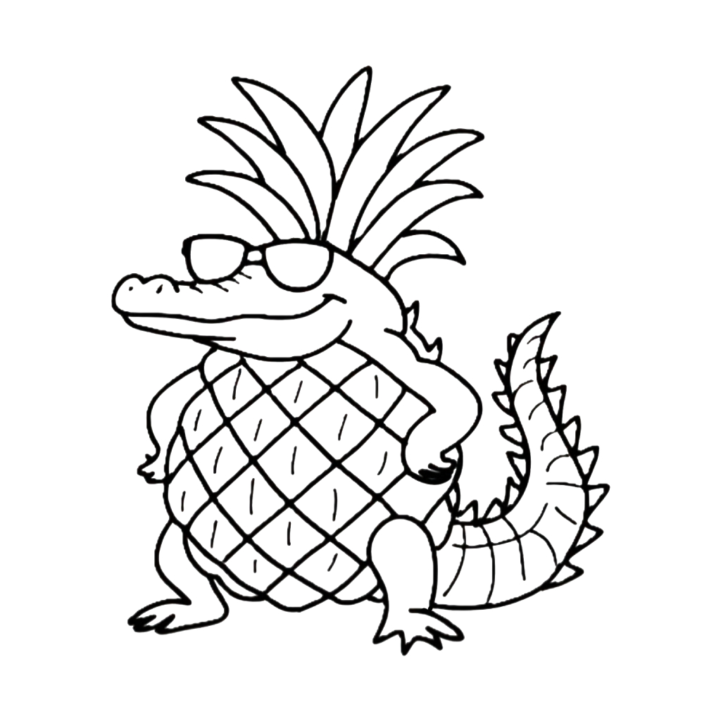 Crocodildo Penisini 3 Crocodildo Penisini páginas para colorear imprimibles