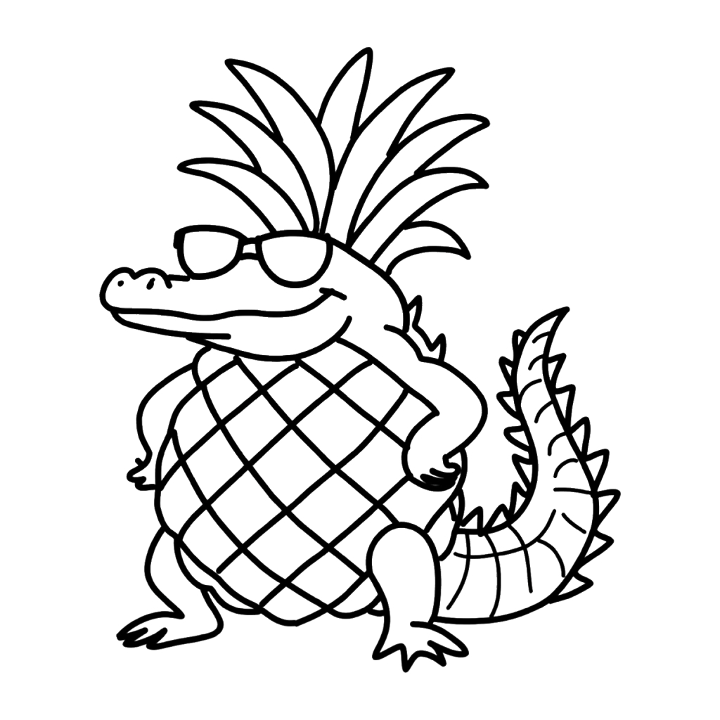 Crocodildo Penisini 4 Crocodildo Penisini páginas para colorear para imprimir