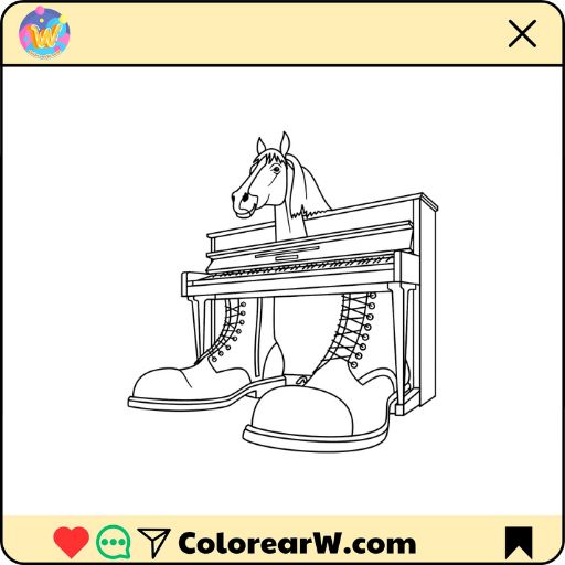 Ecco Cavallo Virtuoso para colorear thumbnail