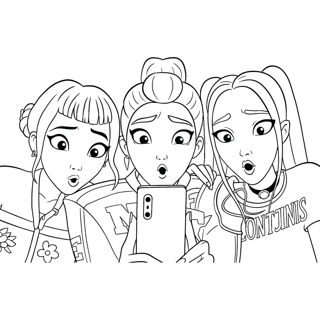 KPop Demon Hunters 3 KPop Demon Hunters dibujos para colorear grinch