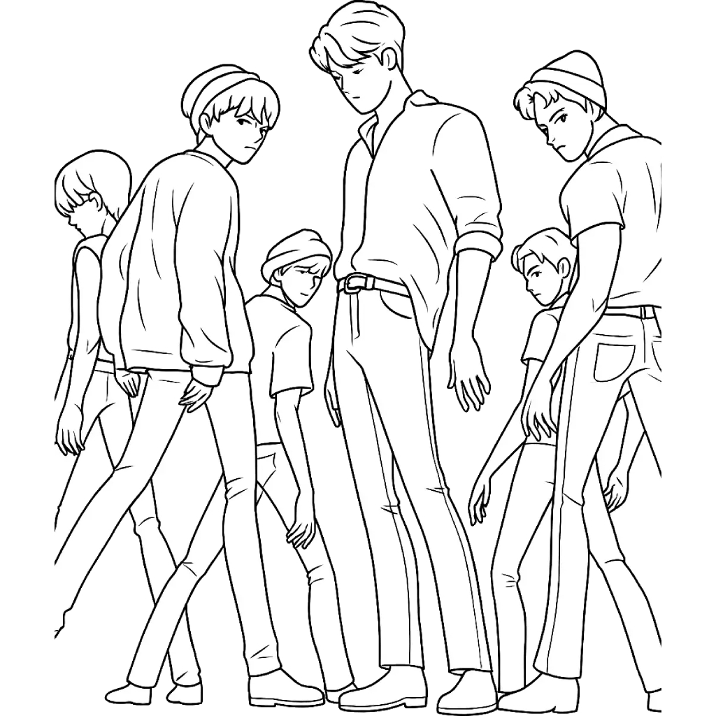 KPop Demon Hunters 15 páginas para colorear imprimibles gratis KPop Demon Hunters