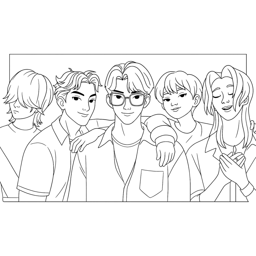 KPop Demon Hunters 39 KPop Demon Hunters páginas para colorear para imprimir gratis 1