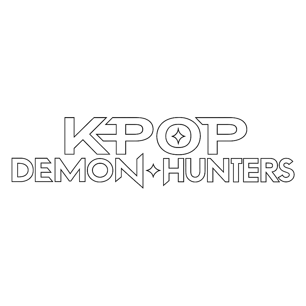 KPop Demon Hunters 48 páginas para colorear fáciles de KPop Demon Hunters 1