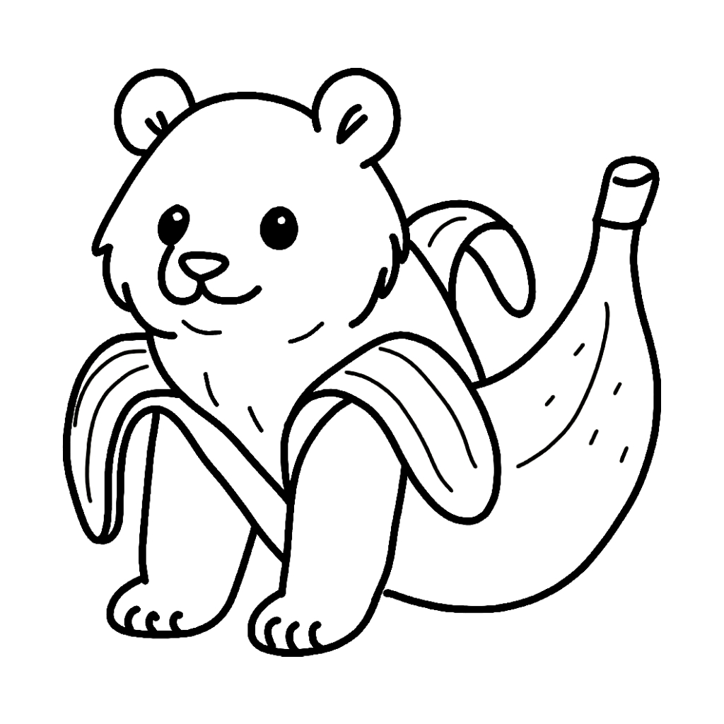 Pandaccini Bananini 2 Pandaccini Bananini dibujos para colorear