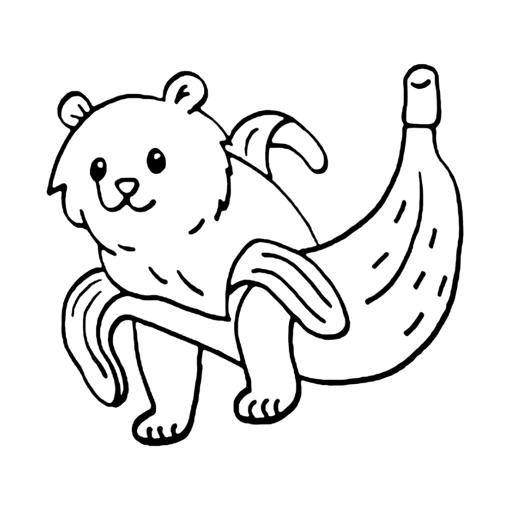 Pandaccini Bananini 5 Pandaccini Bananini páginas para colorear para niños