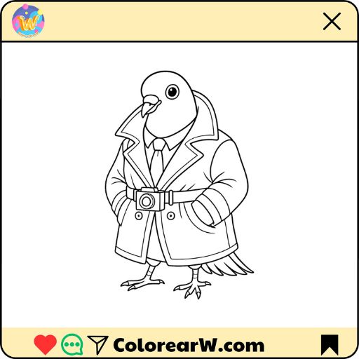 Spijuniro Golubiro para colorear thumbnail