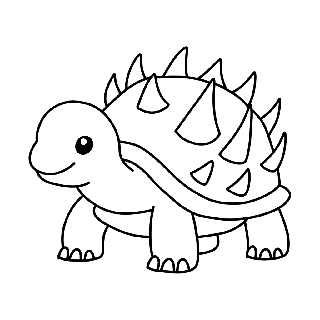 Torrtuginni Dragonfrutinni 7 páginas para colorear lindas y fáciles de Torrtuginni Dragonfrutinni