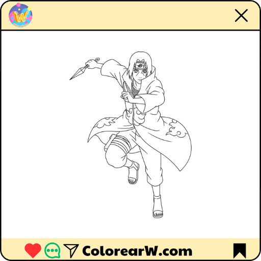 Itachi Uchiha para colorear thumbnail