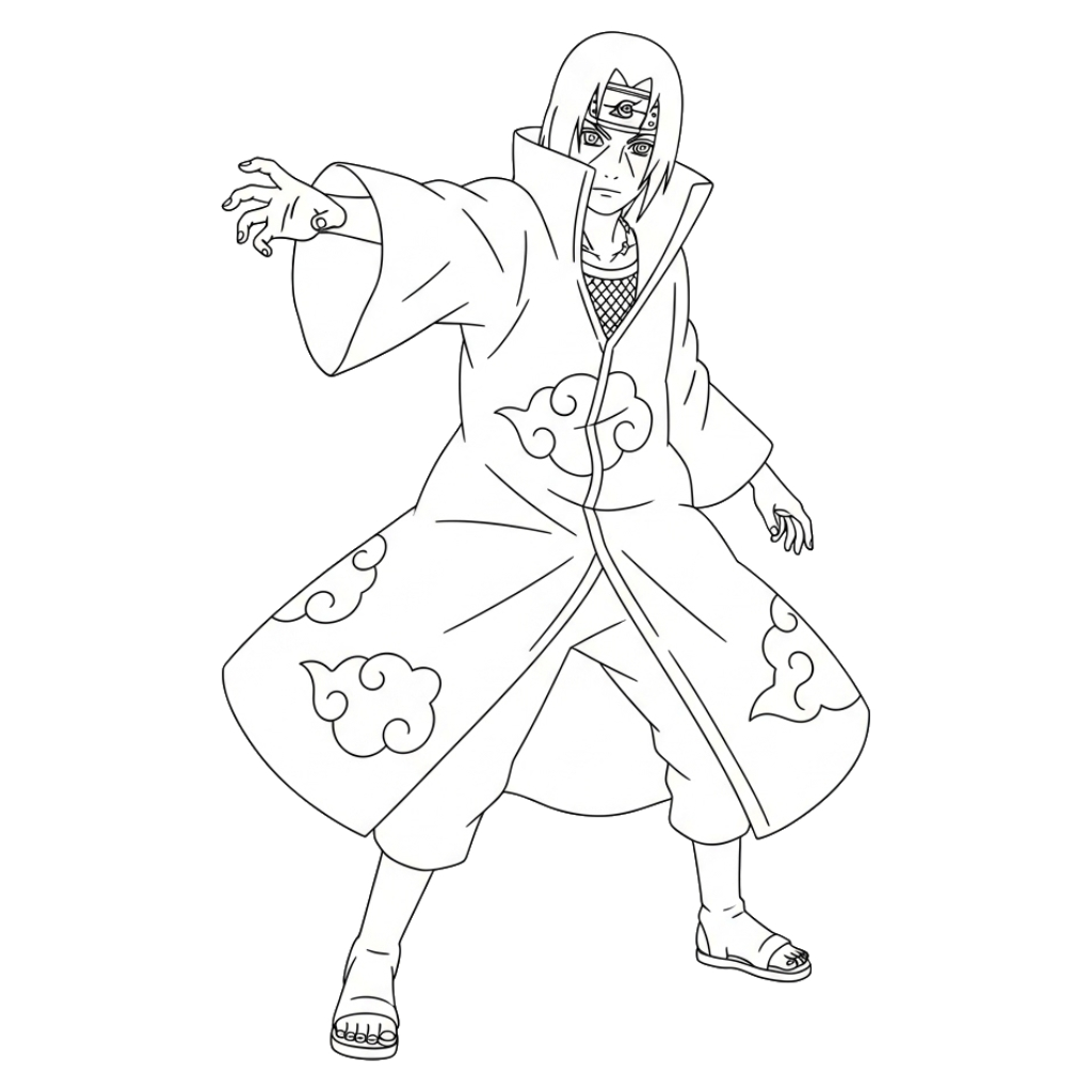 Itachi Uchiha 14 niños Itachi Uchiha páginas para colorear