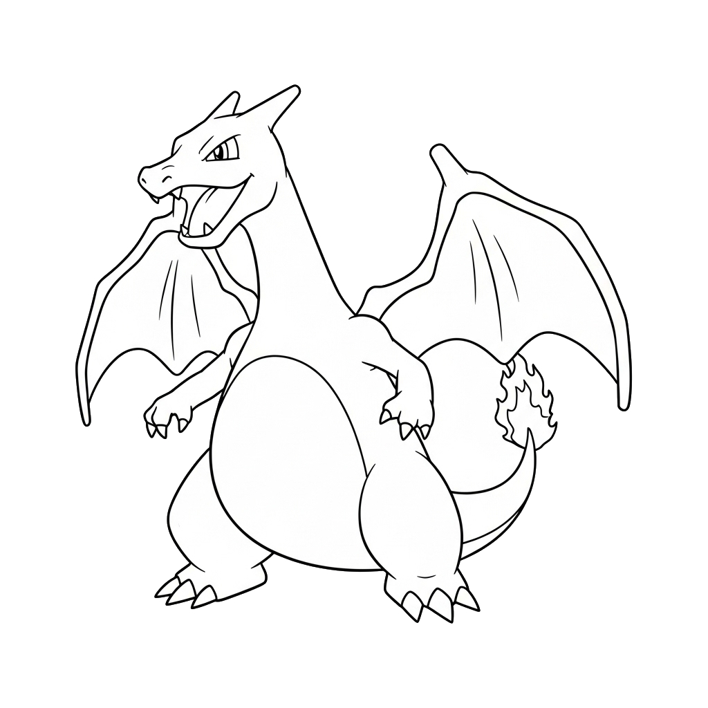 Charizard 22 Charizard páginas para colorear