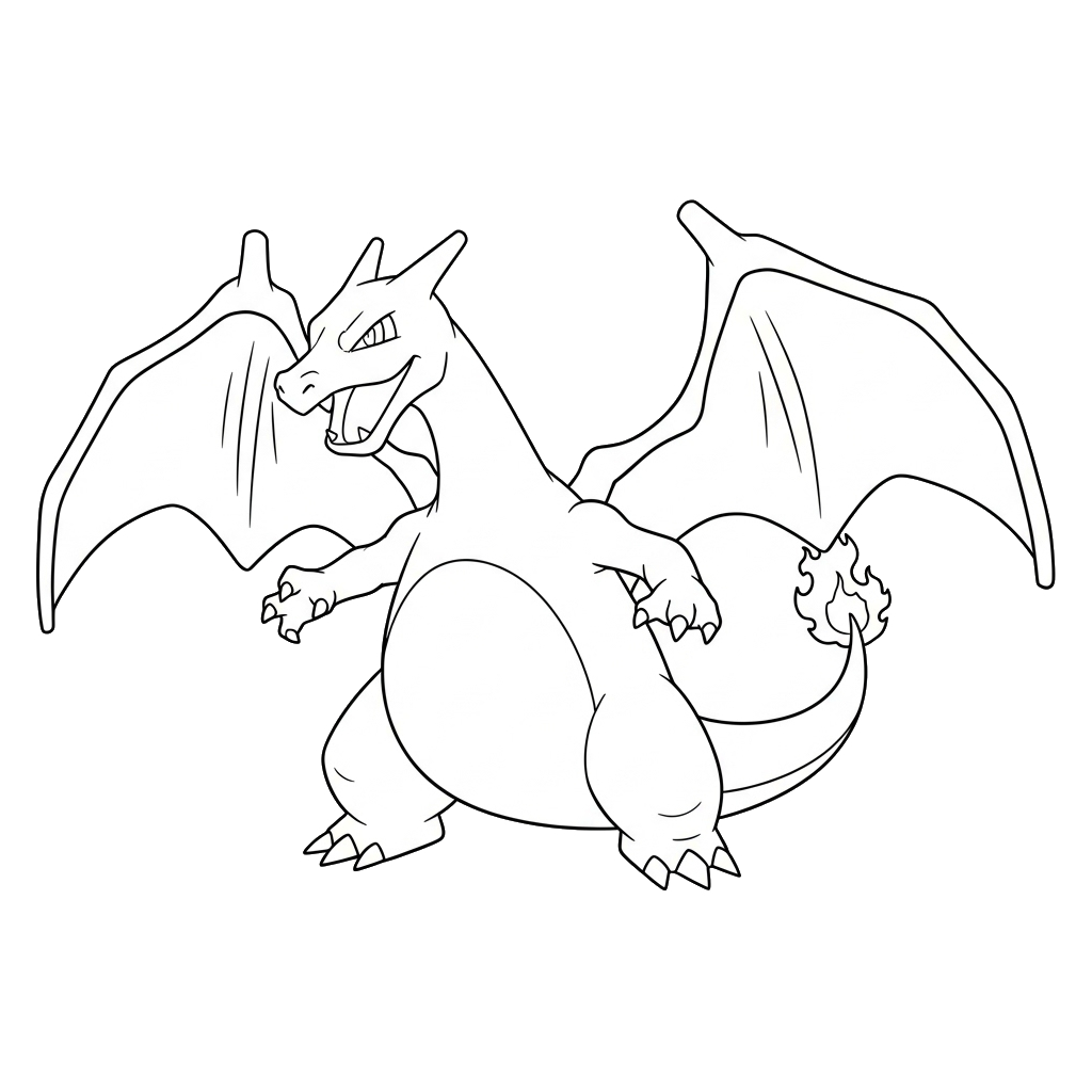 Charizard 19 Charizard páginas para colorear imprimibles 2