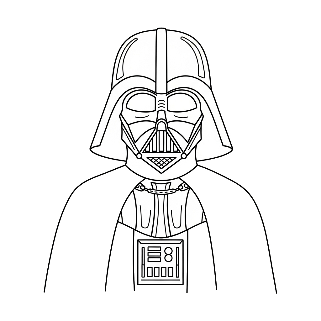 Darth Vader 14 páginas para colorear para Darth Vader