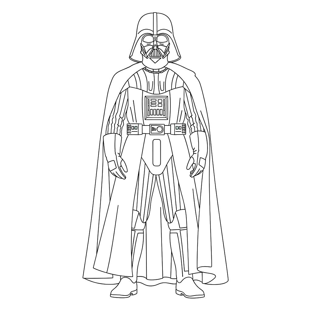 Darth Vader 4 Darth Vader páginas para colorear gratis