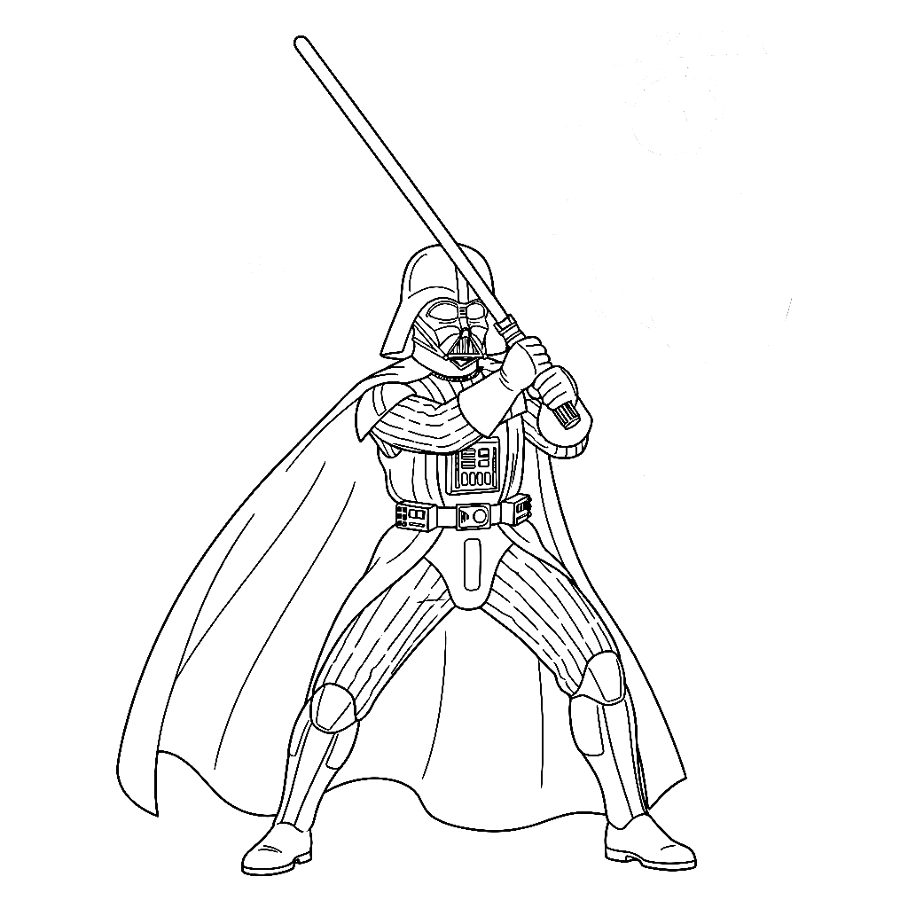 Darth Vader 7 Darth Vader dibujos para colorear