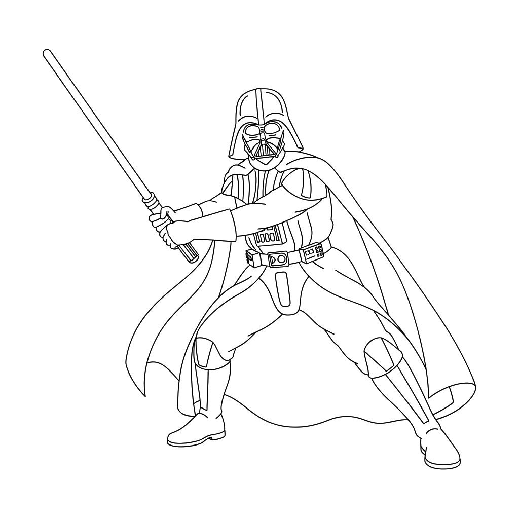 Darth Vader 9 niños Darth Vader páginas para colorear