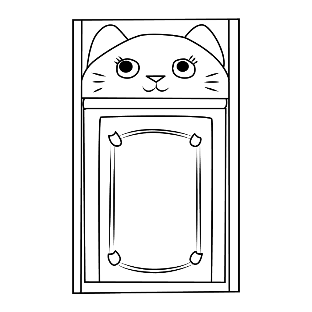 Gabby's Dollhouse 6 páginas para colorear gratis para adultos Gabby’s Dollhouse