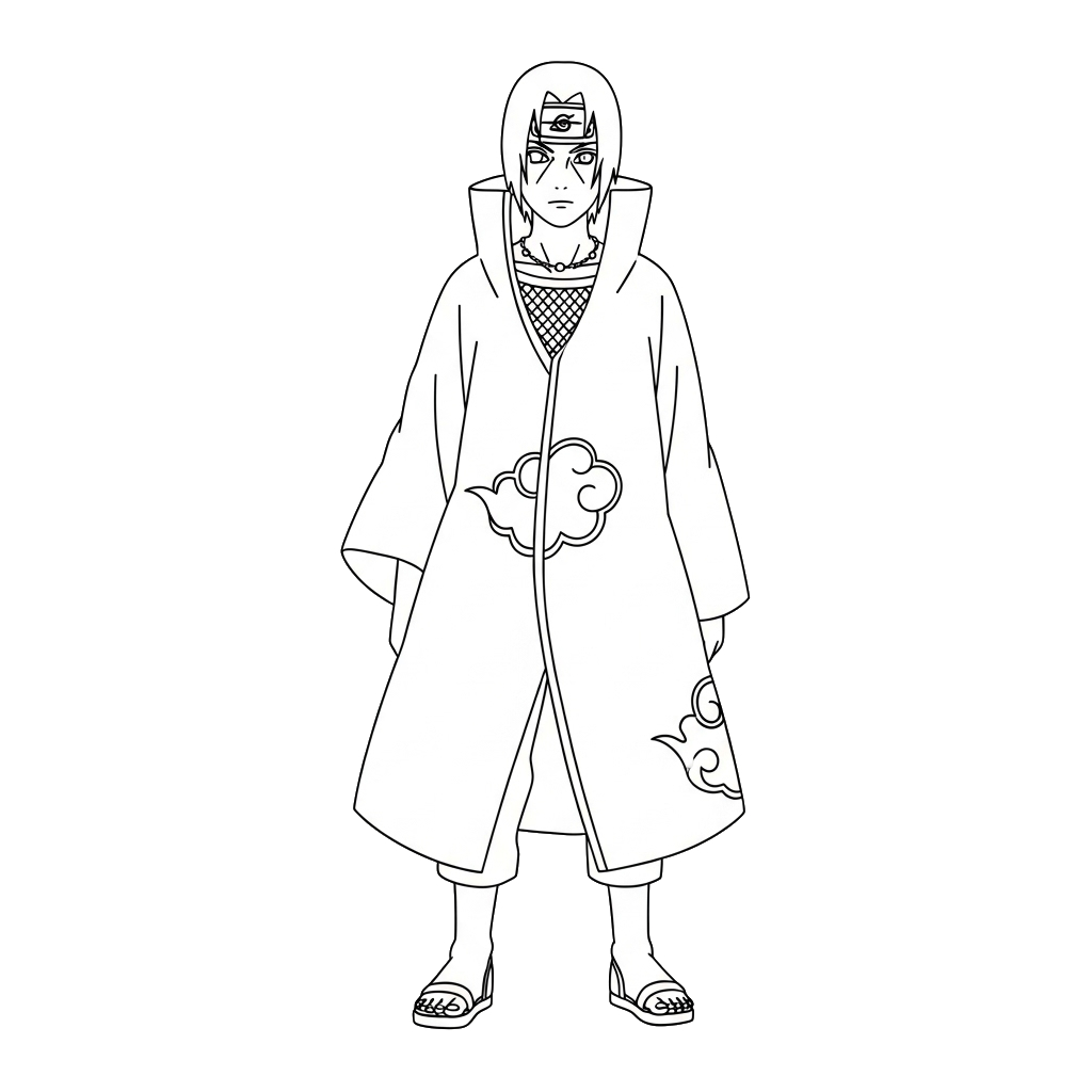 Itachi Uchiha 3 páginas para colorear para imprimir gratis Itachi Uchiha